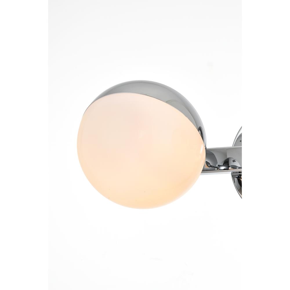 Majesty 2 light Chrome and frosted white Bath Sconce. Picture 3