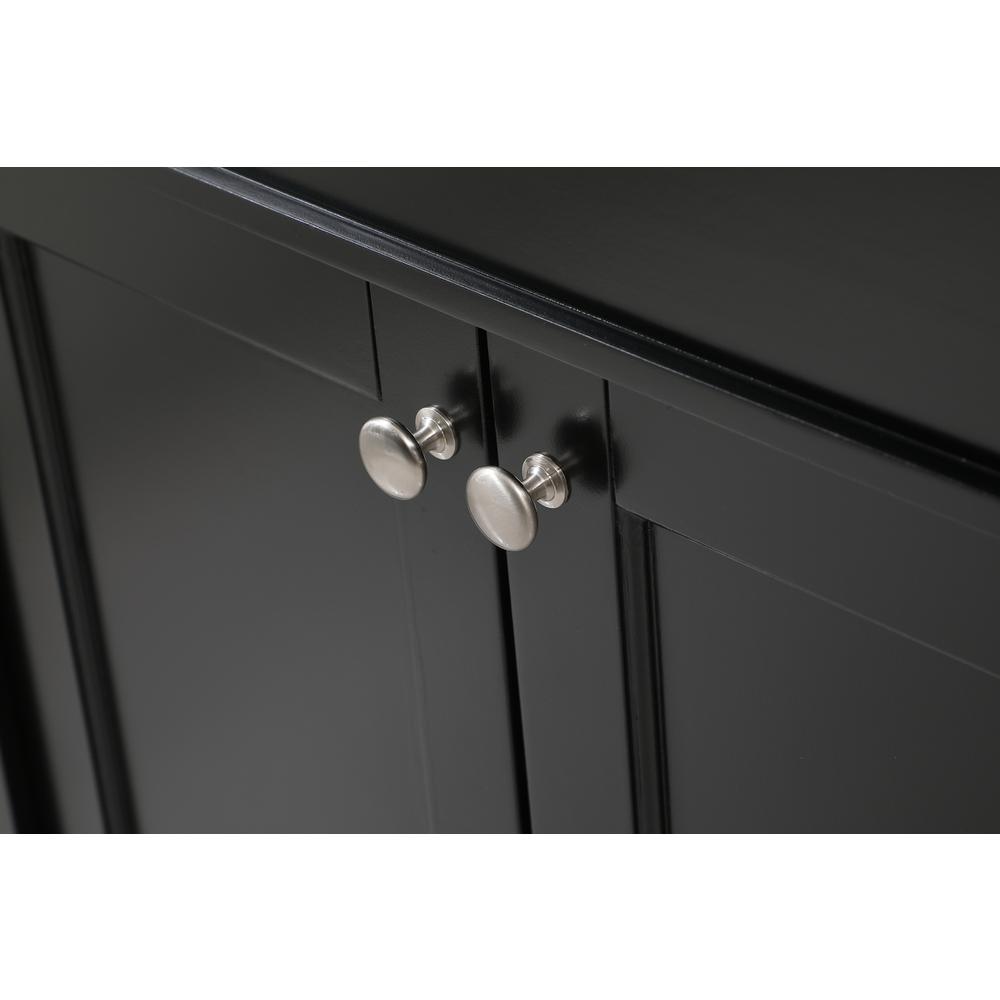 42 inch Single bathroom vanity in black with backsplash. Picture 12