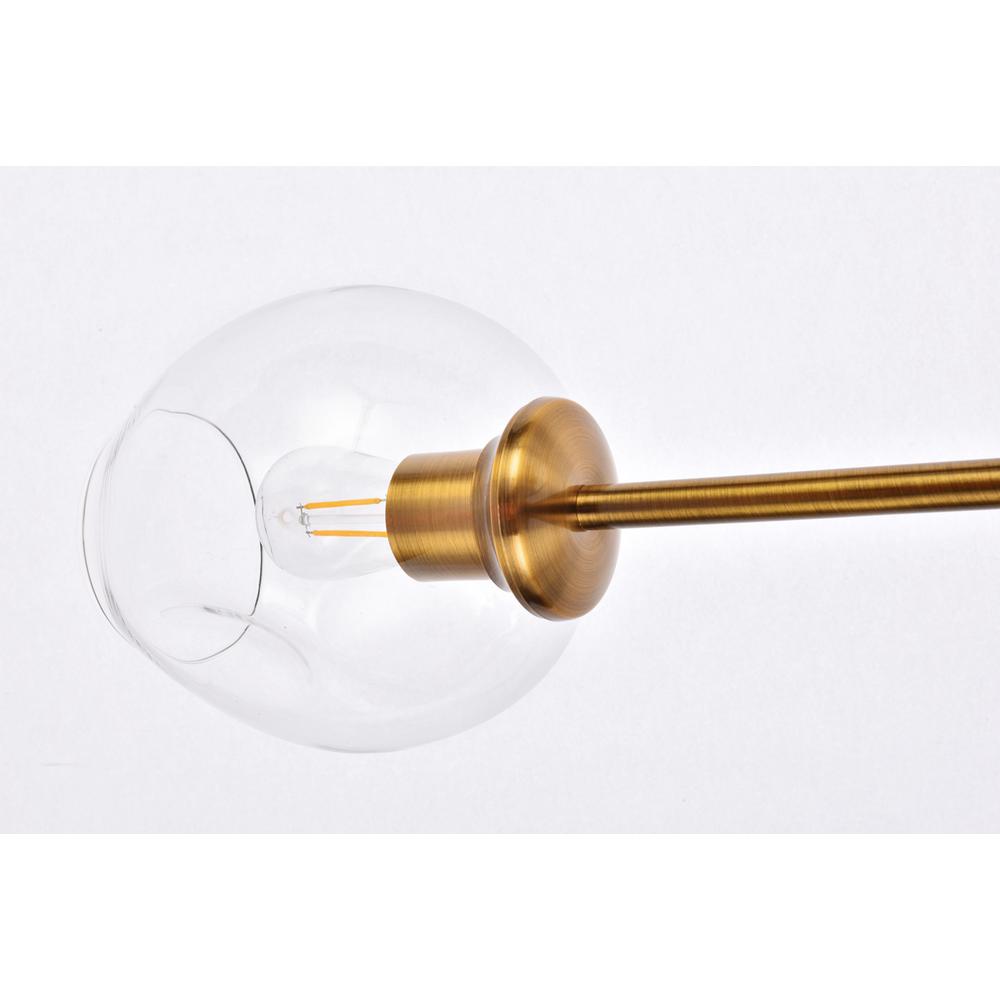 Cavoli 5 lights brass chandelier. Picture 5