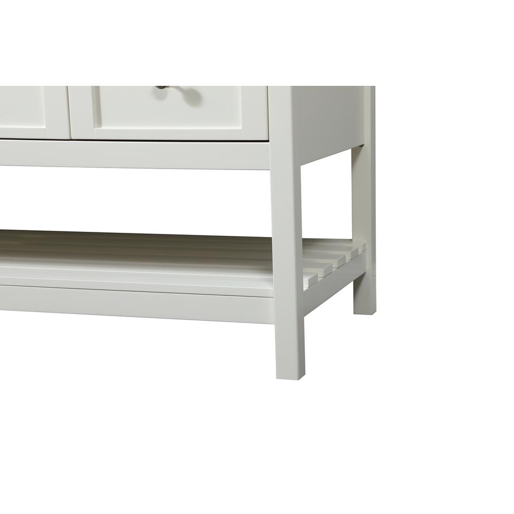 60 inch Single bathroom vanity in white. Picture 13