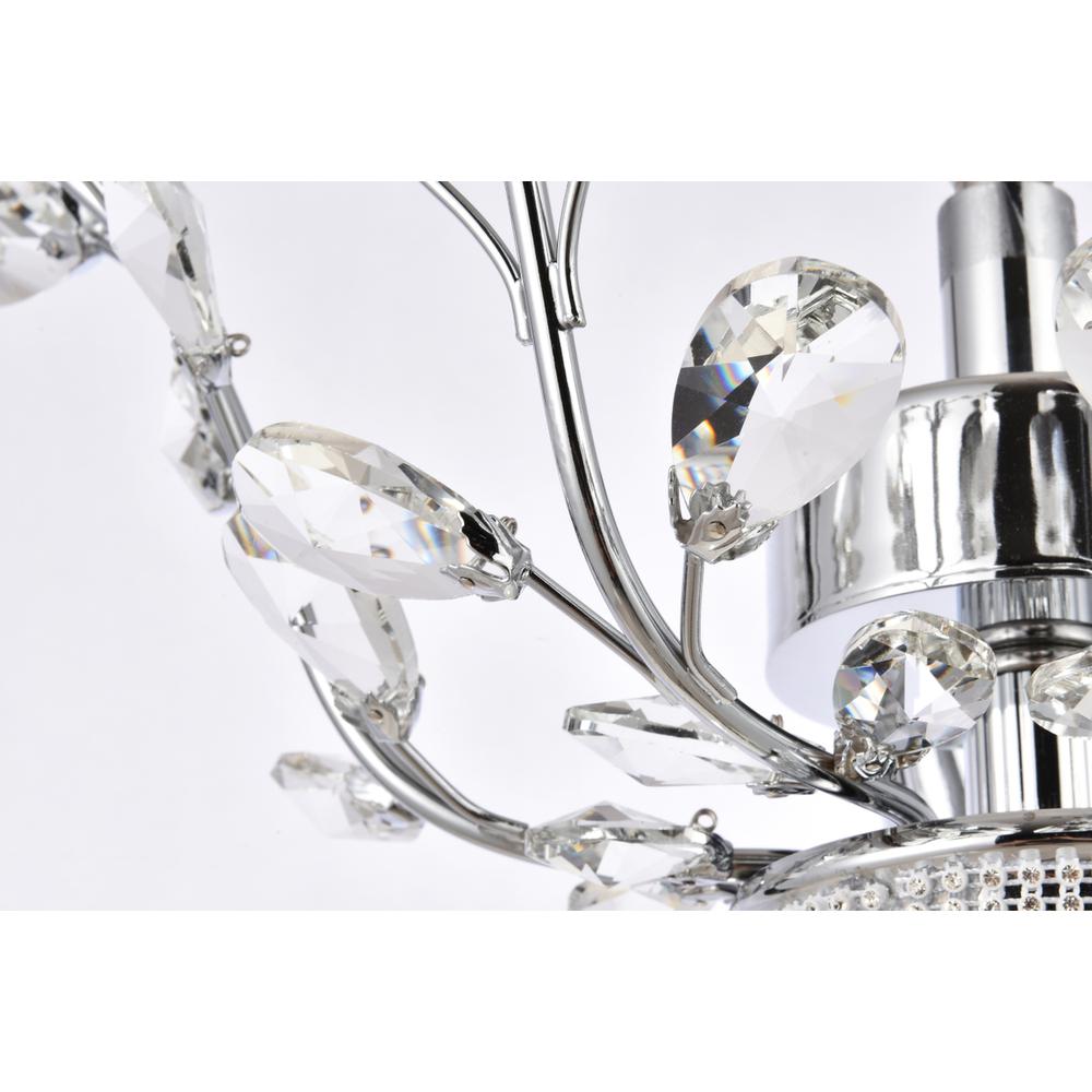 Orchid 1 light Chrome Wall Sconce Clear Royal Cut Crystal. Picture 5