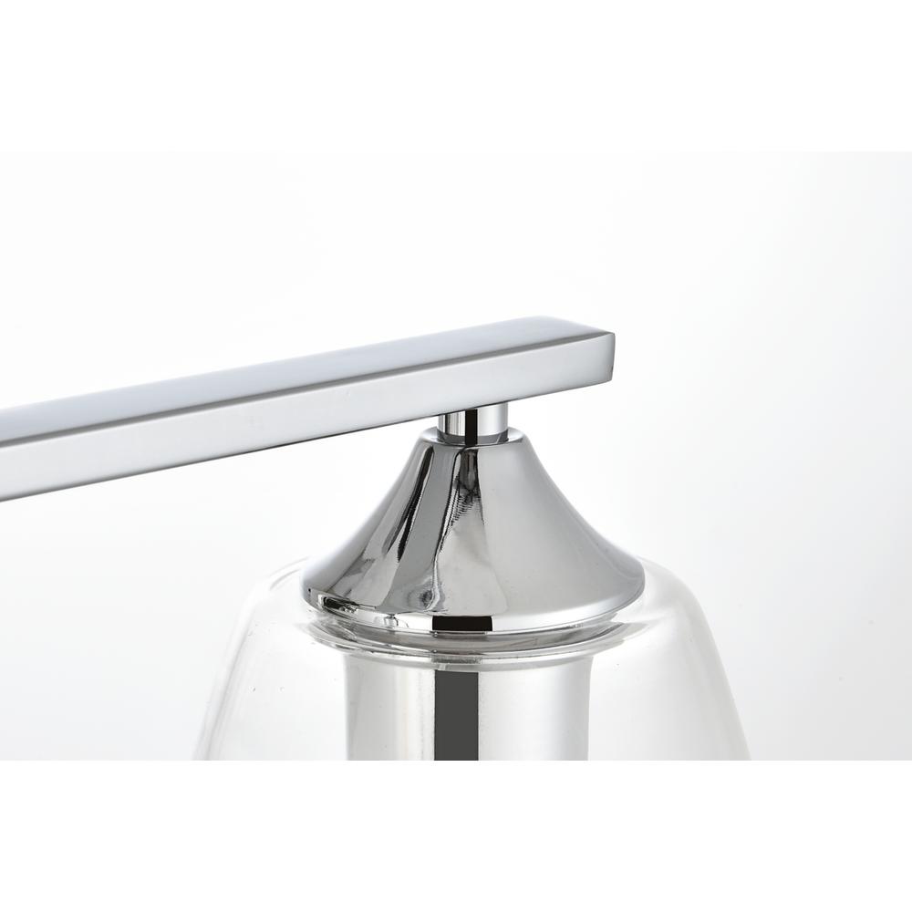 Harris 4 light Chrome and Clear Bath Sconce. Picture 6