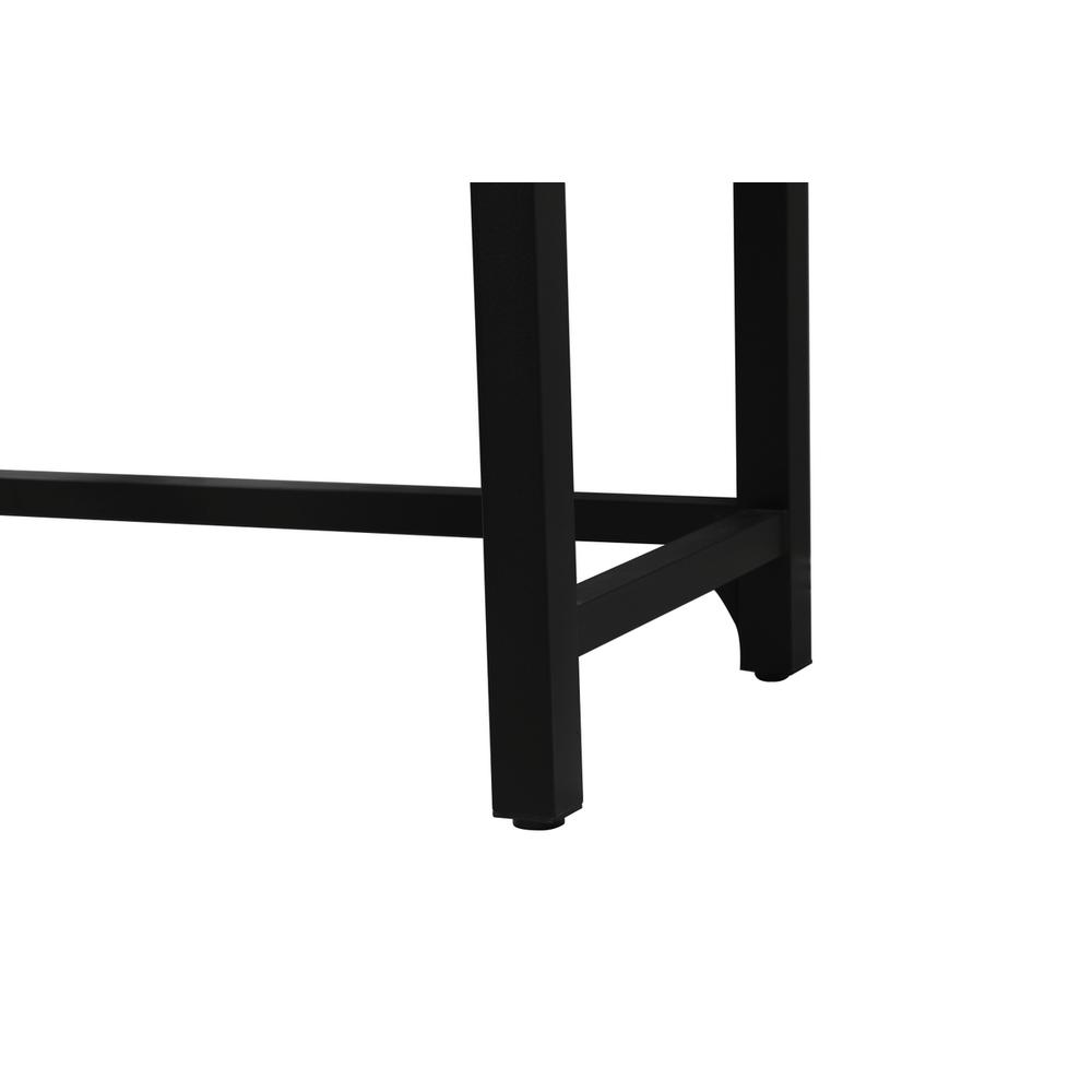 48 inch ADA compliant Single bathroom metal vanity in black. Picture 11