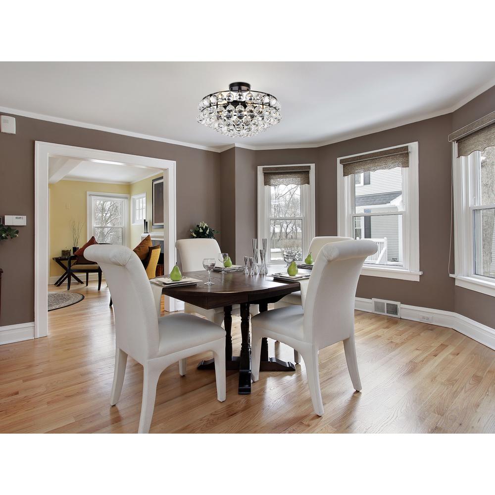 Savannah 18 inch flush mount in black. Picture 7