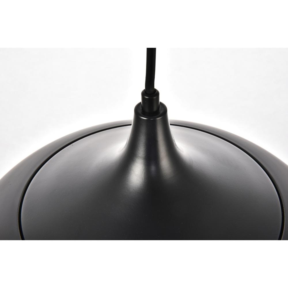 Nora Collection Pendant D11.5in H9in Lt:1 Black finish. Picture 5