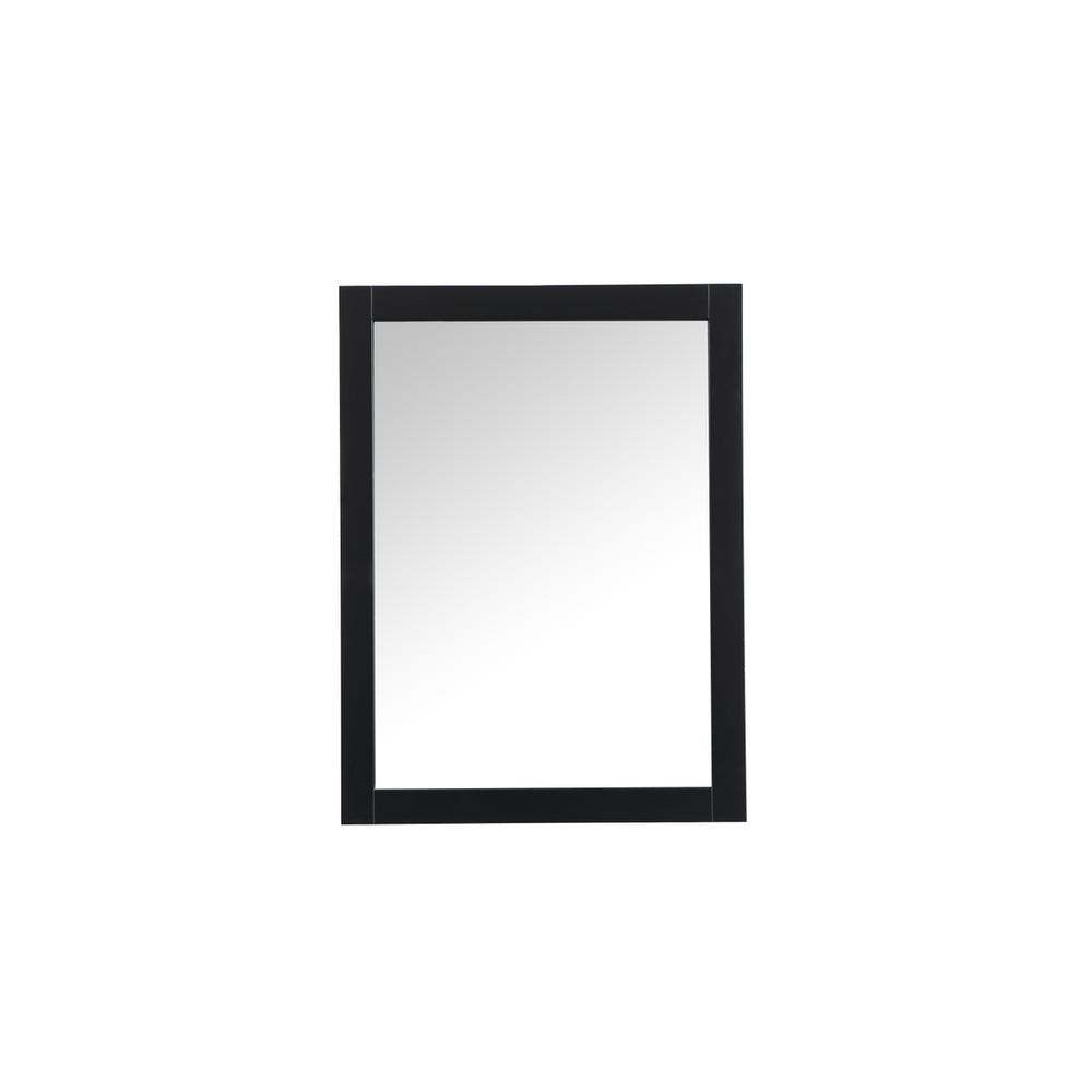 Aqua vanity mirror 24x32 inch in black. Picture 1