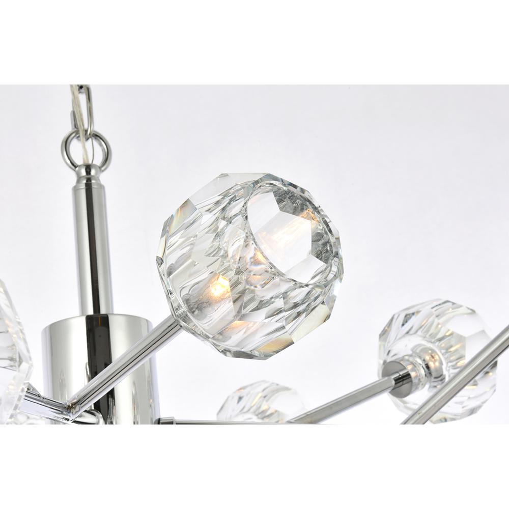 Graham 12 Light Pendant in Chrome. Picture 3