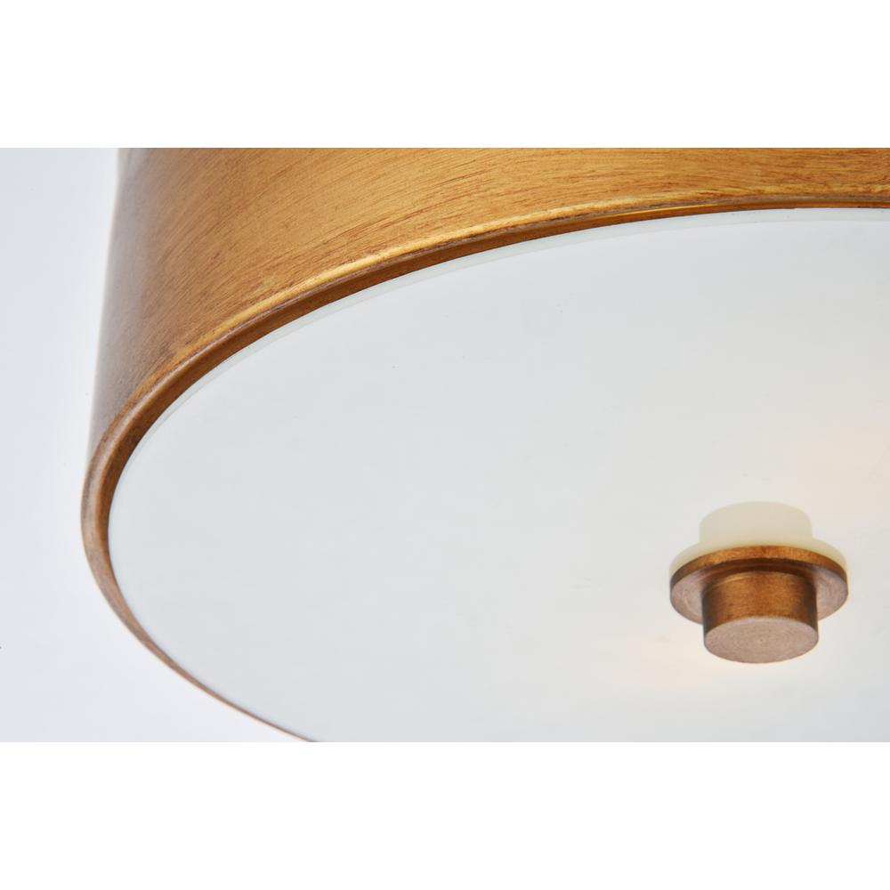 Hazen 2 light 12 inch Vintage Gold flush mount. Picture 5