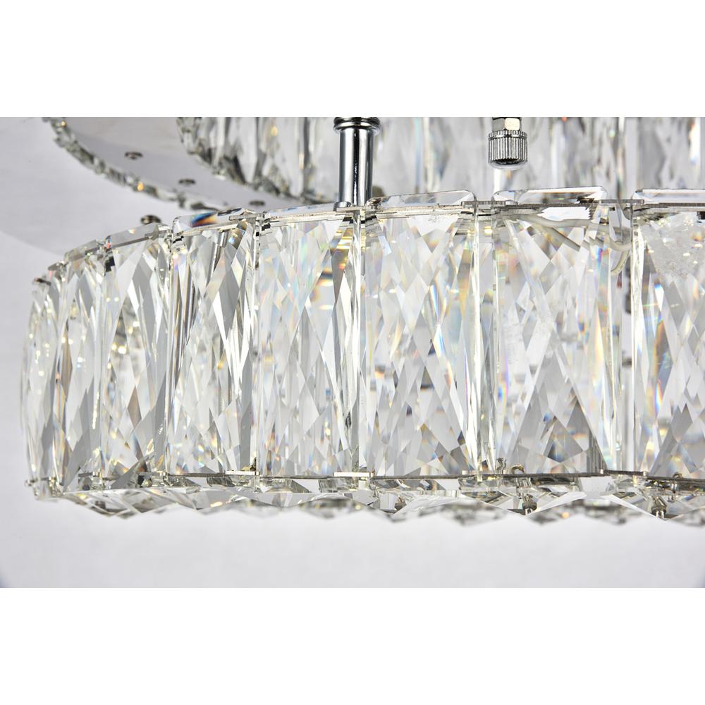 Monroe LED light Chrome Flush mount Clear Royal Cut Crystal. Picture 6