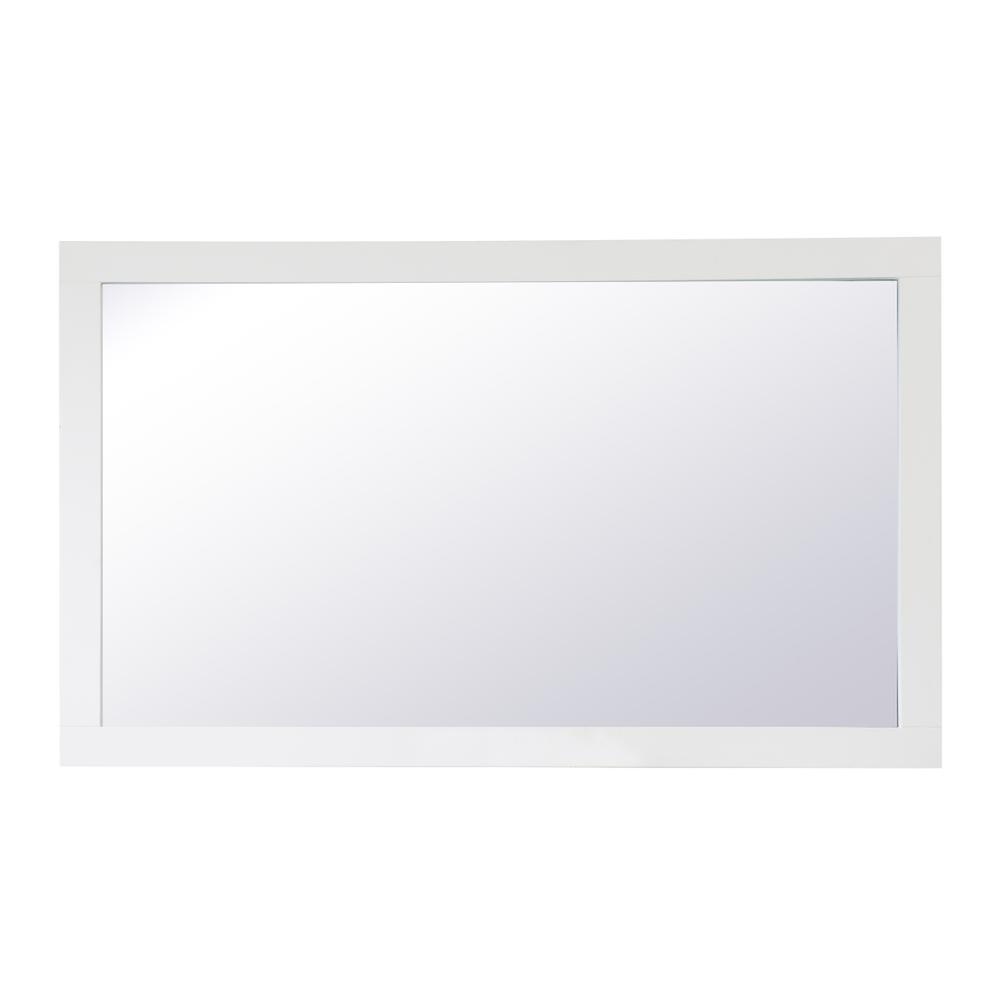 Aqua rectangle vanity mirror 60 inch in White. Picture 1