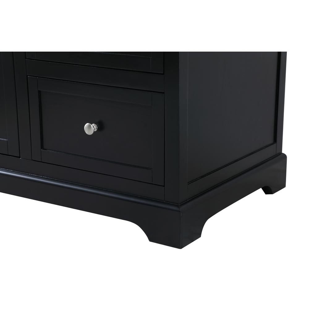 60 inch Single bathroom vanity in black. Picture 13