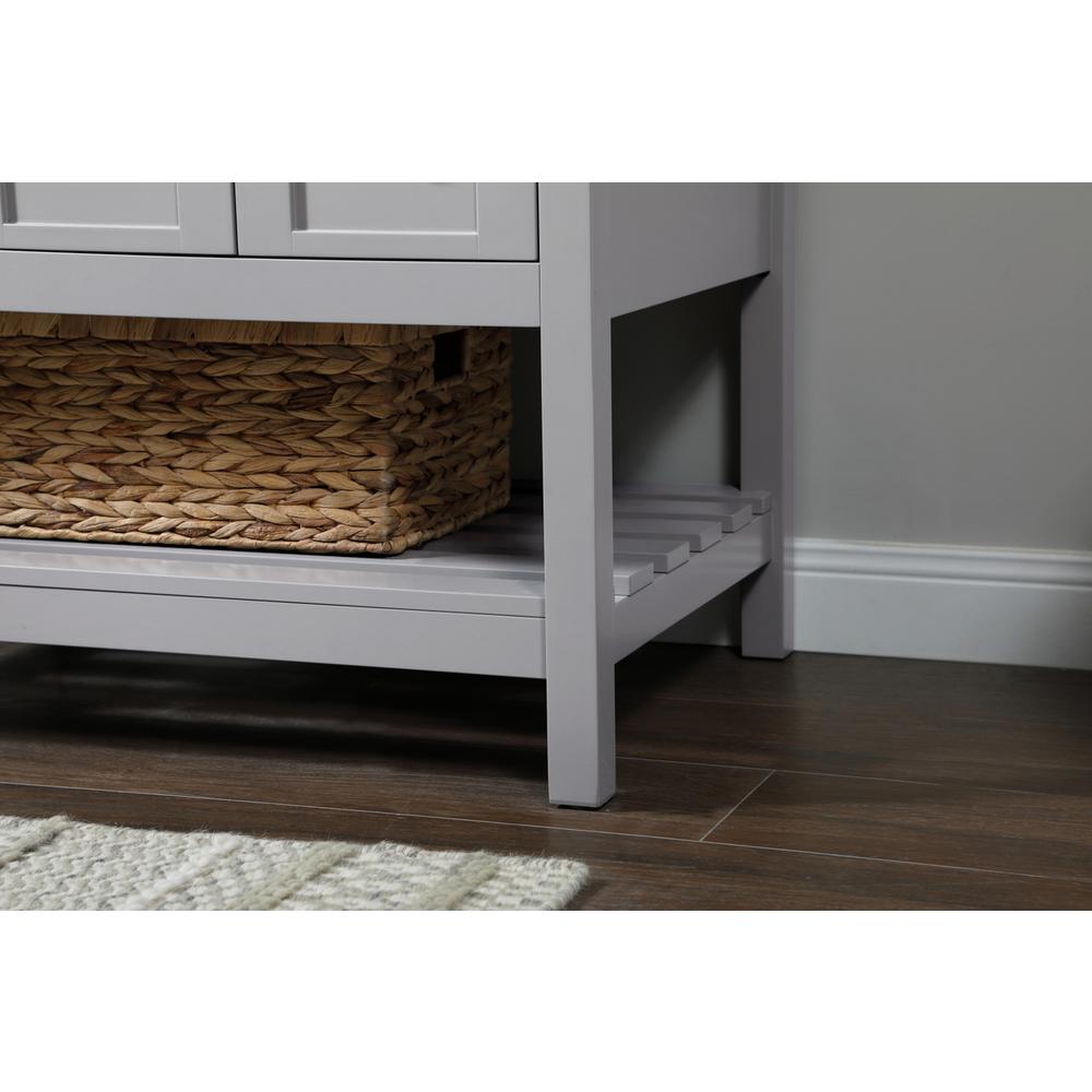 32 inch Single bathroom vanity in grey with backsplash. Picture 6