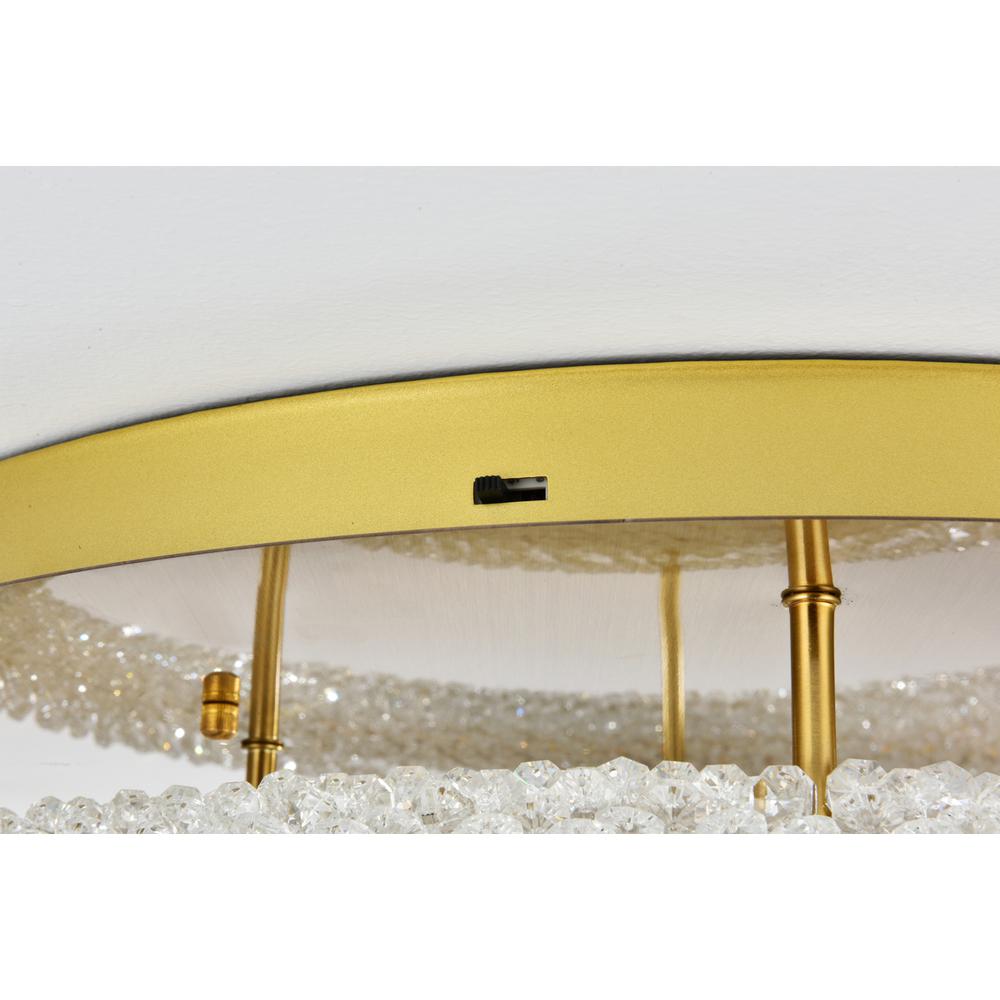 Bowen 26 inch Adjustable LED Flush Mount in Satin Gold. Picture 6