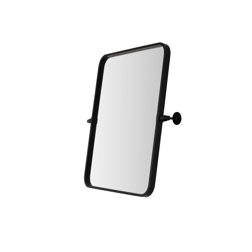 Soft Corner Pivot Mirror 20X24 Inch In Black. Picture 8