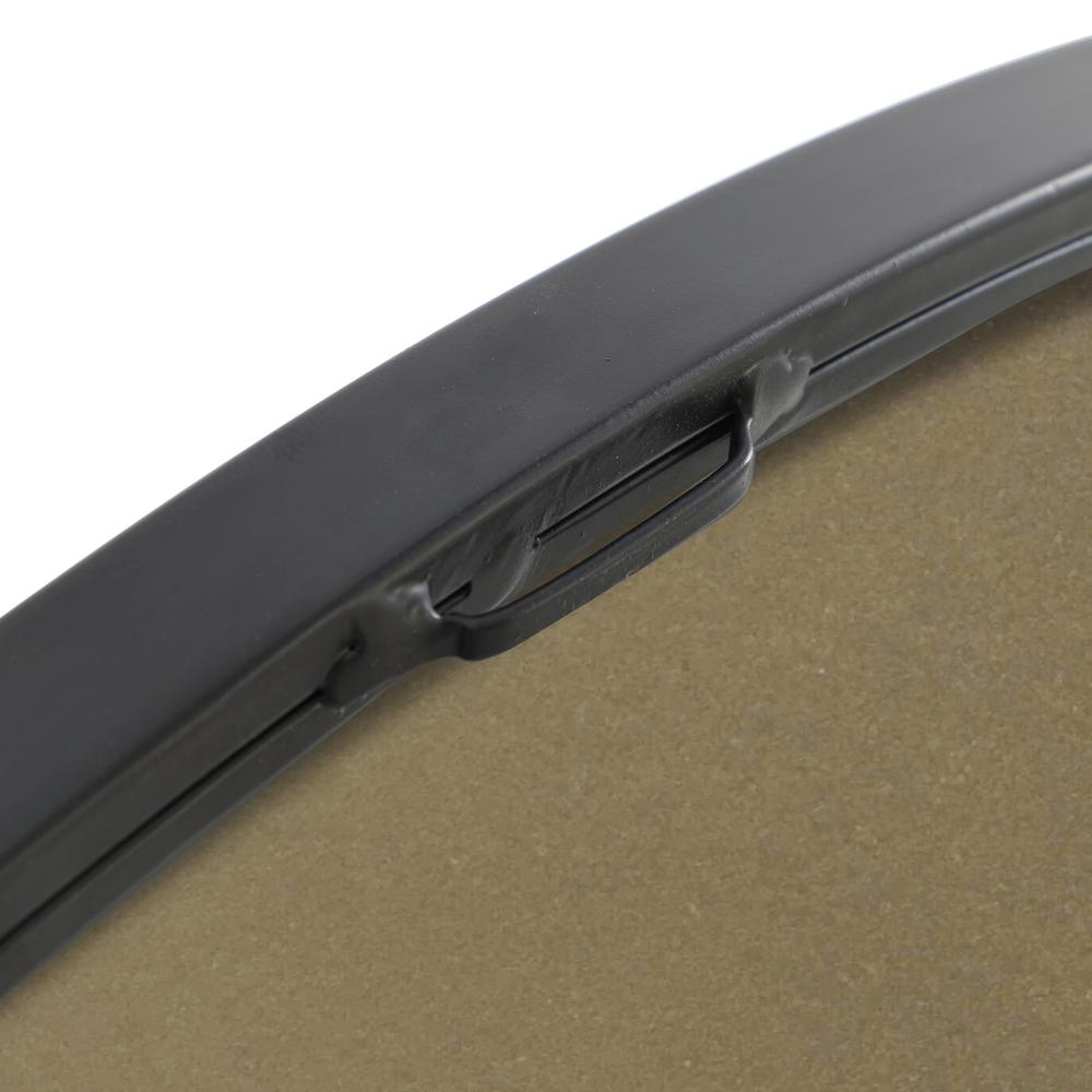 Metal frame Round Mirror 36 inch Black finish. Picture 7
