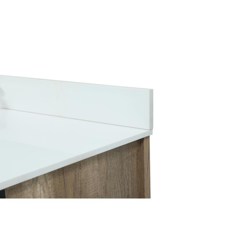 42 inch Single bathroom vanity in natural oak with backsplash. Picture 11