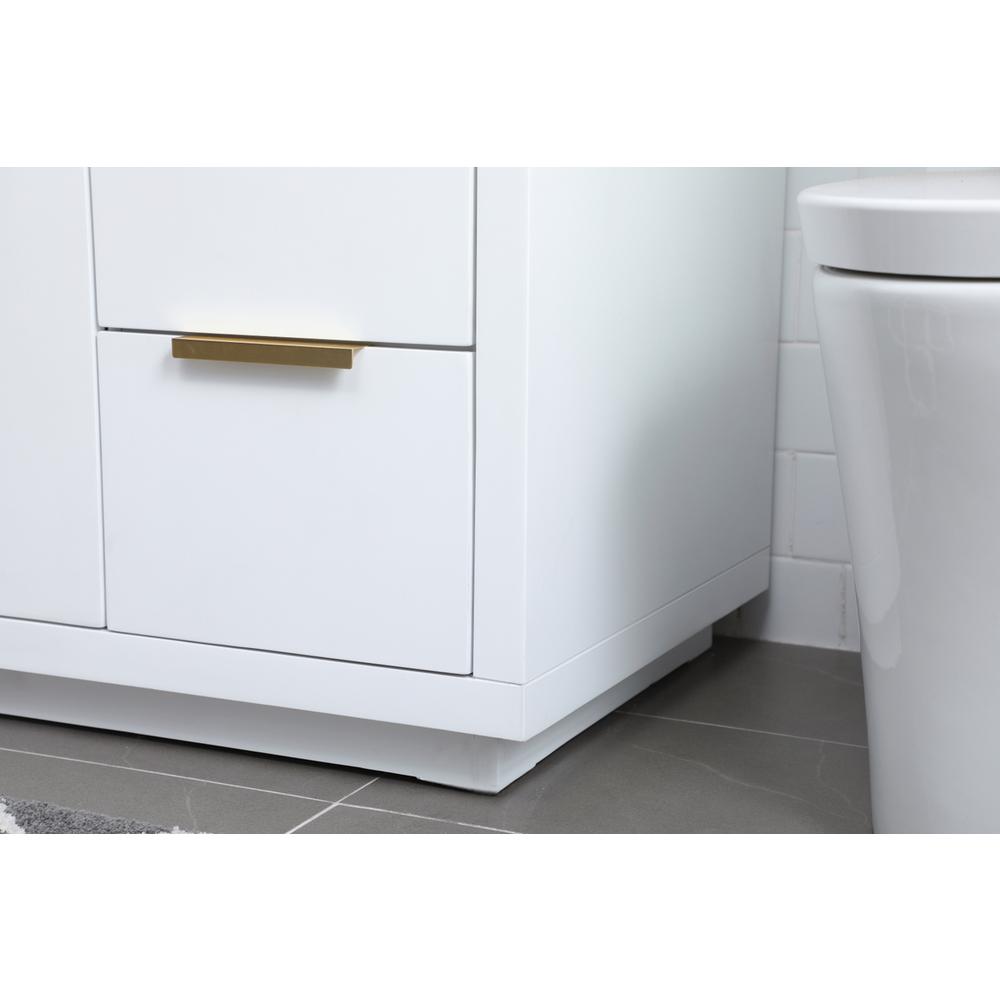 54 Inch SIngle Bathroom Vanity In White. Picture 6