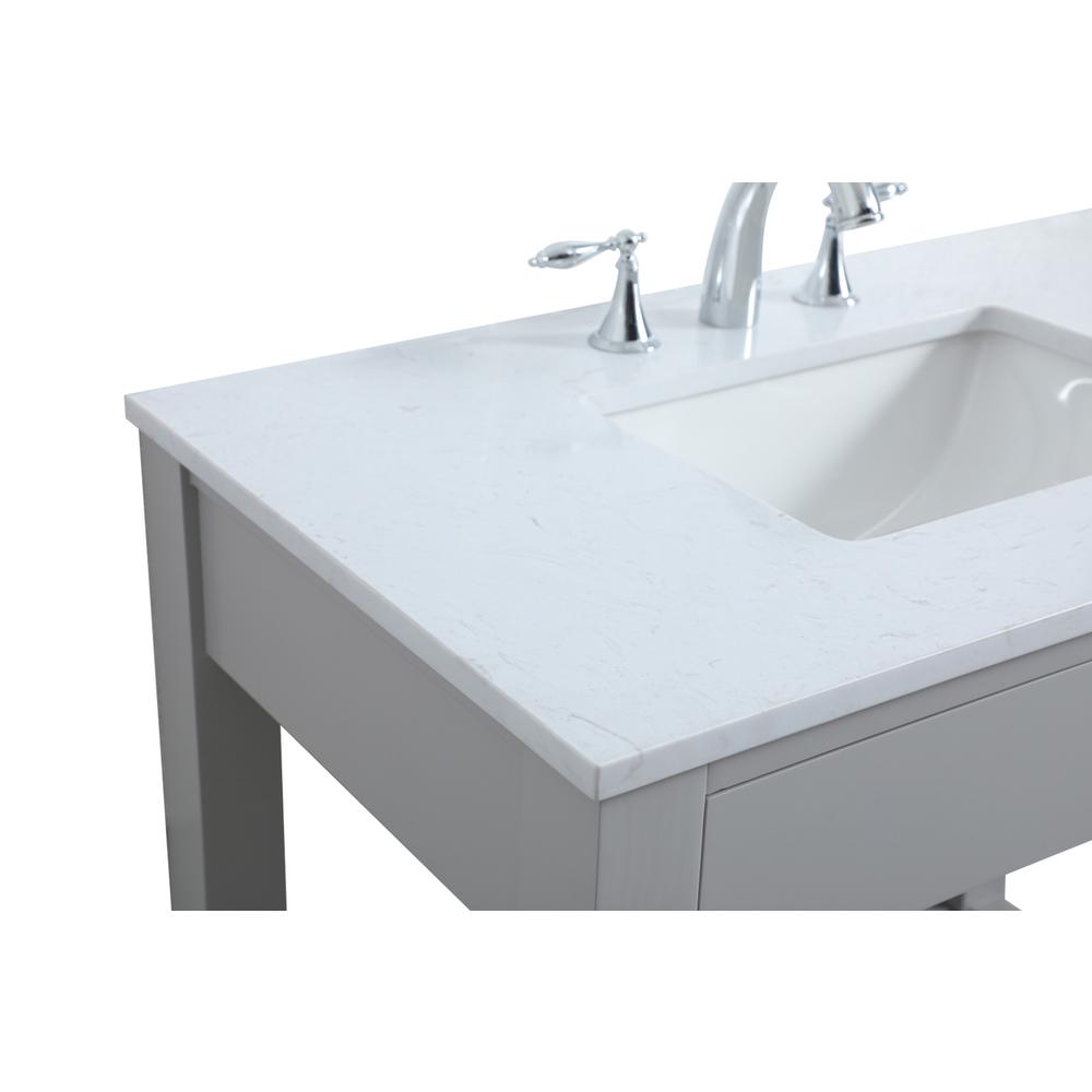 36 Inch ADA Compliant Bathroom Vanity In Grey. Picture 11