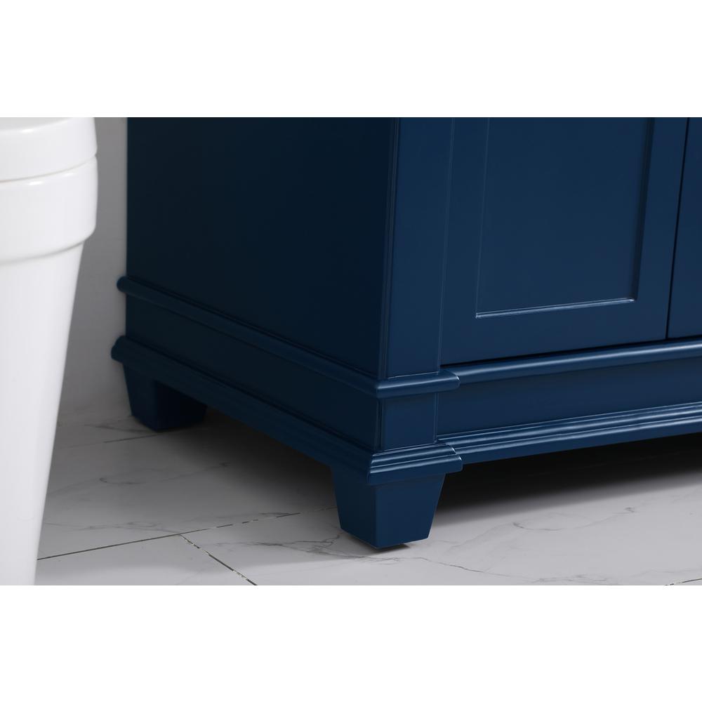 42 inch Single Bathroom Vanity set in Blue. Picture 6