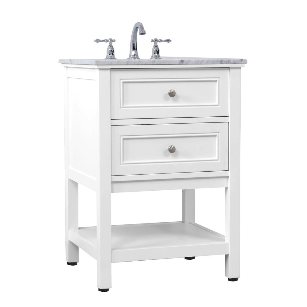 42 in. Single bathroom vanity set in White. Picture 12