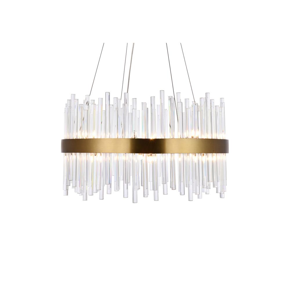 Dallas 16 light Gold Chandelier Clear Royal Cut Crystal. Picture 2