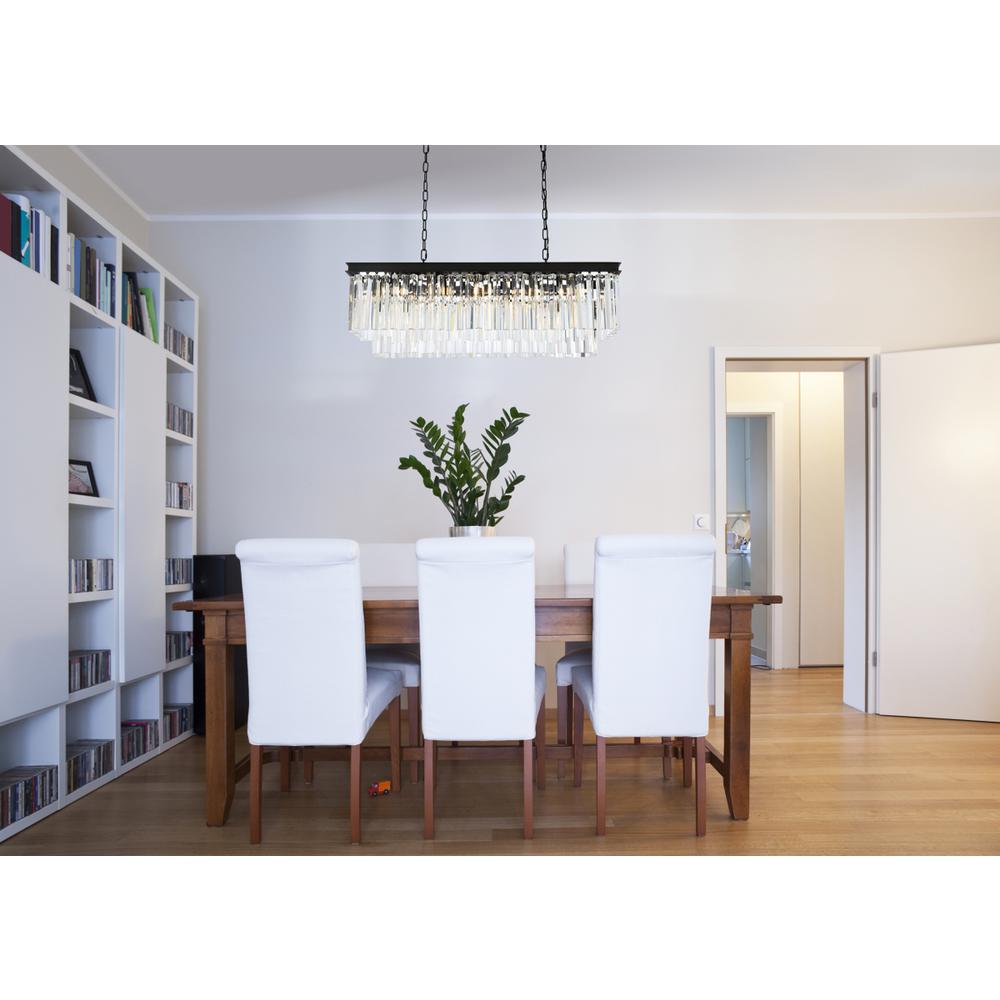 Sydney 12 light Matte Black Chandelier Clear Royal Cut Crystal. Picture 7