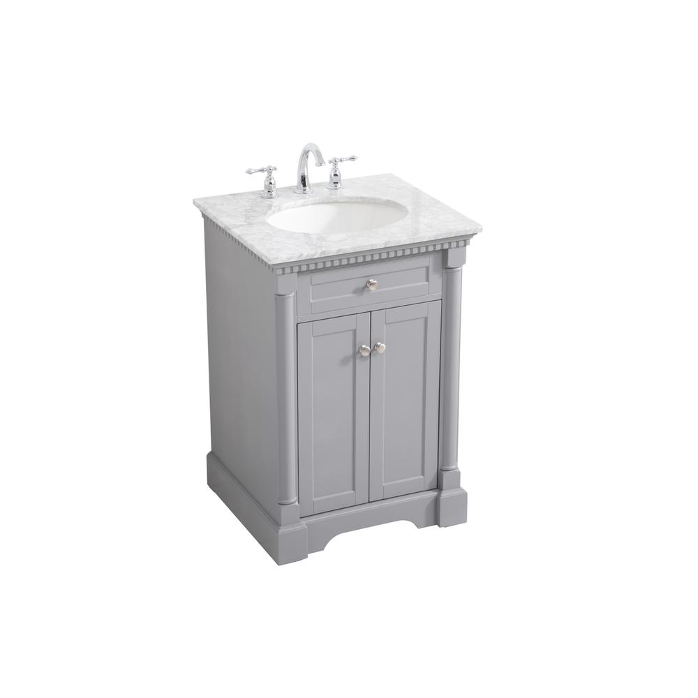 24 inch Single bathroom vanity in  Grey. Picture 8