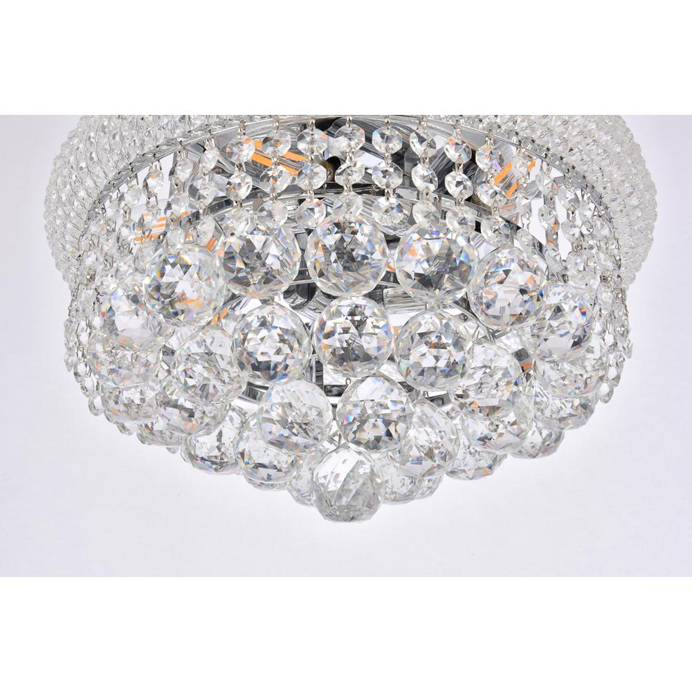 Primo 6 light Chrome Flush Mount Clear Royal Cut Crystal. Picture 3