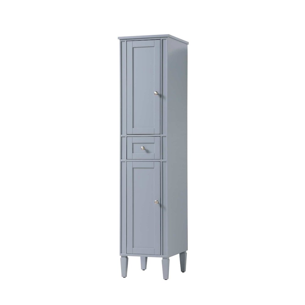 16 inch Bath Storage Cabinet in Grey. Picture 1