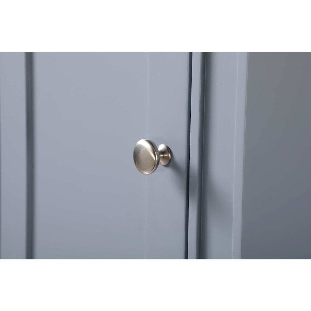 16 inch Bath Storage Cabinet in Grey. Picture 3