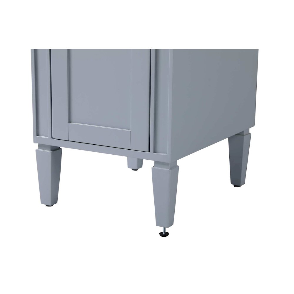 16 inch Bath Storage Cabinet in Grey. Picture 6