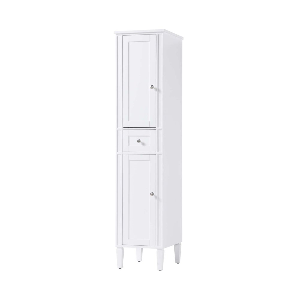 16 inch Bath Storage Cabinet in White. Picture 1