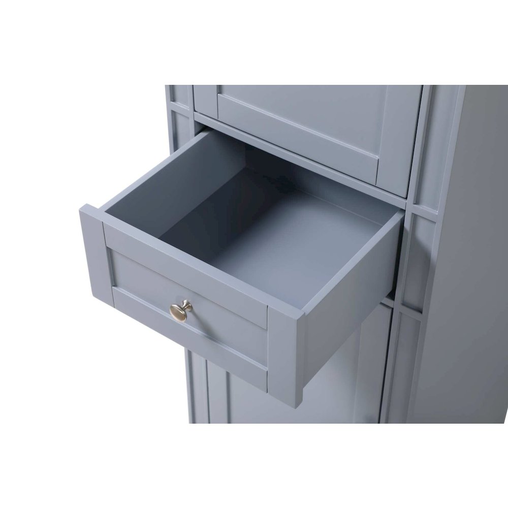 20 inch Bath Storage Cabinet in Grey. Picture 4