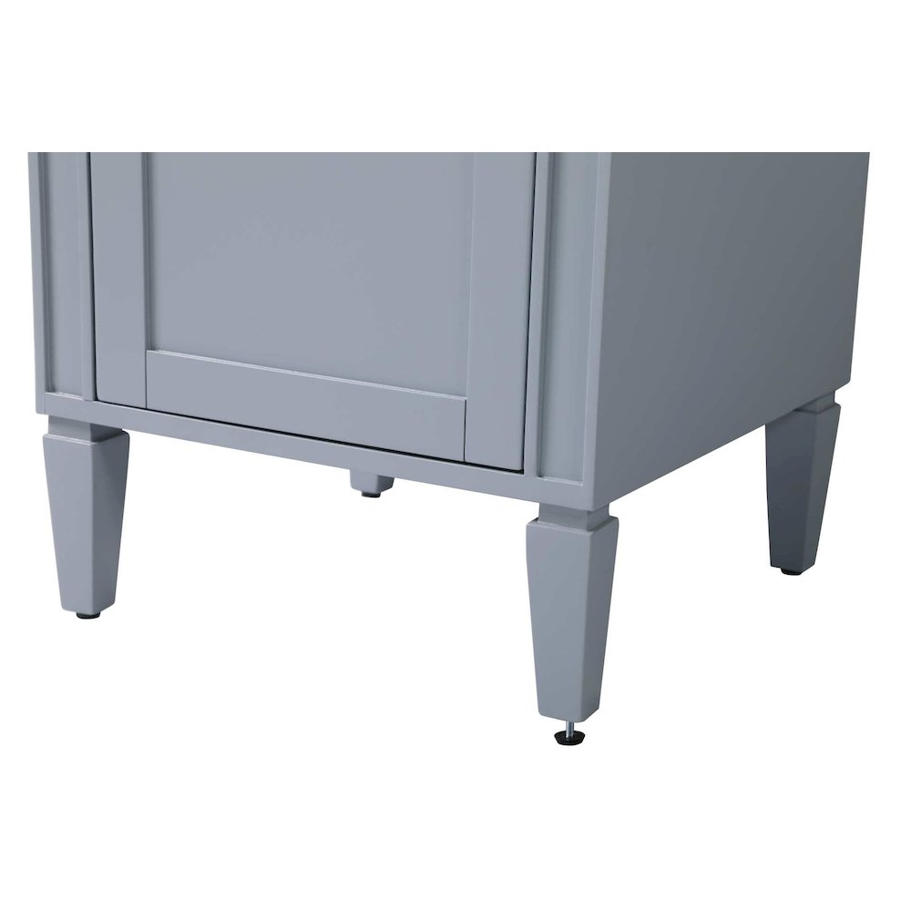 20 inch Bath Storage Cabinet in Grey. Picture 6