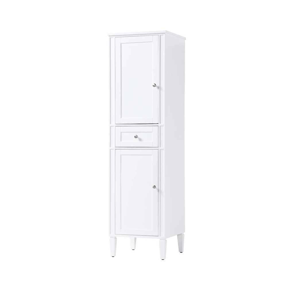 20 inch Bath Storage Cabinet in White. Picture 1