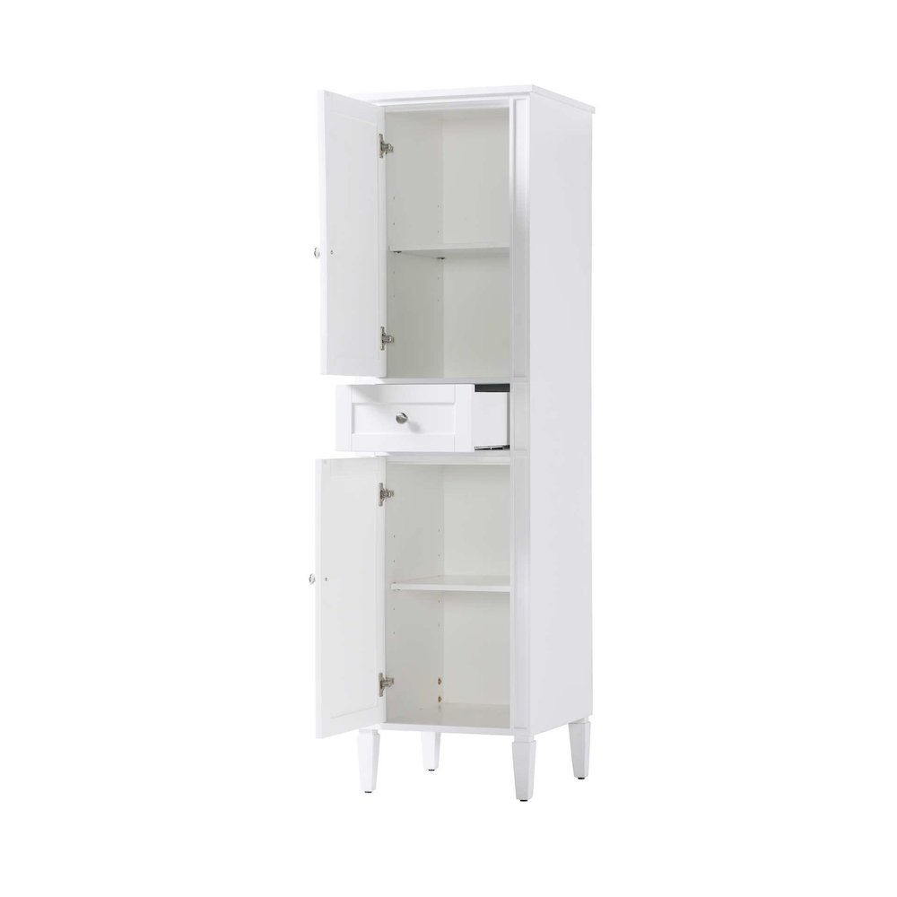 20 inch Bath Storage Cabinet in White. Picture 2