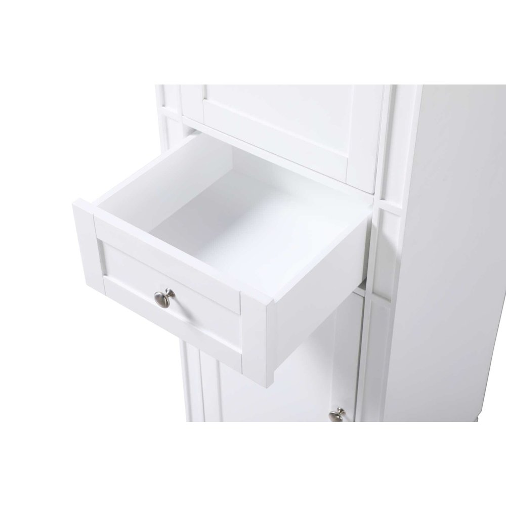 20 inch Bath Storage Cabinet in White. Picture 4