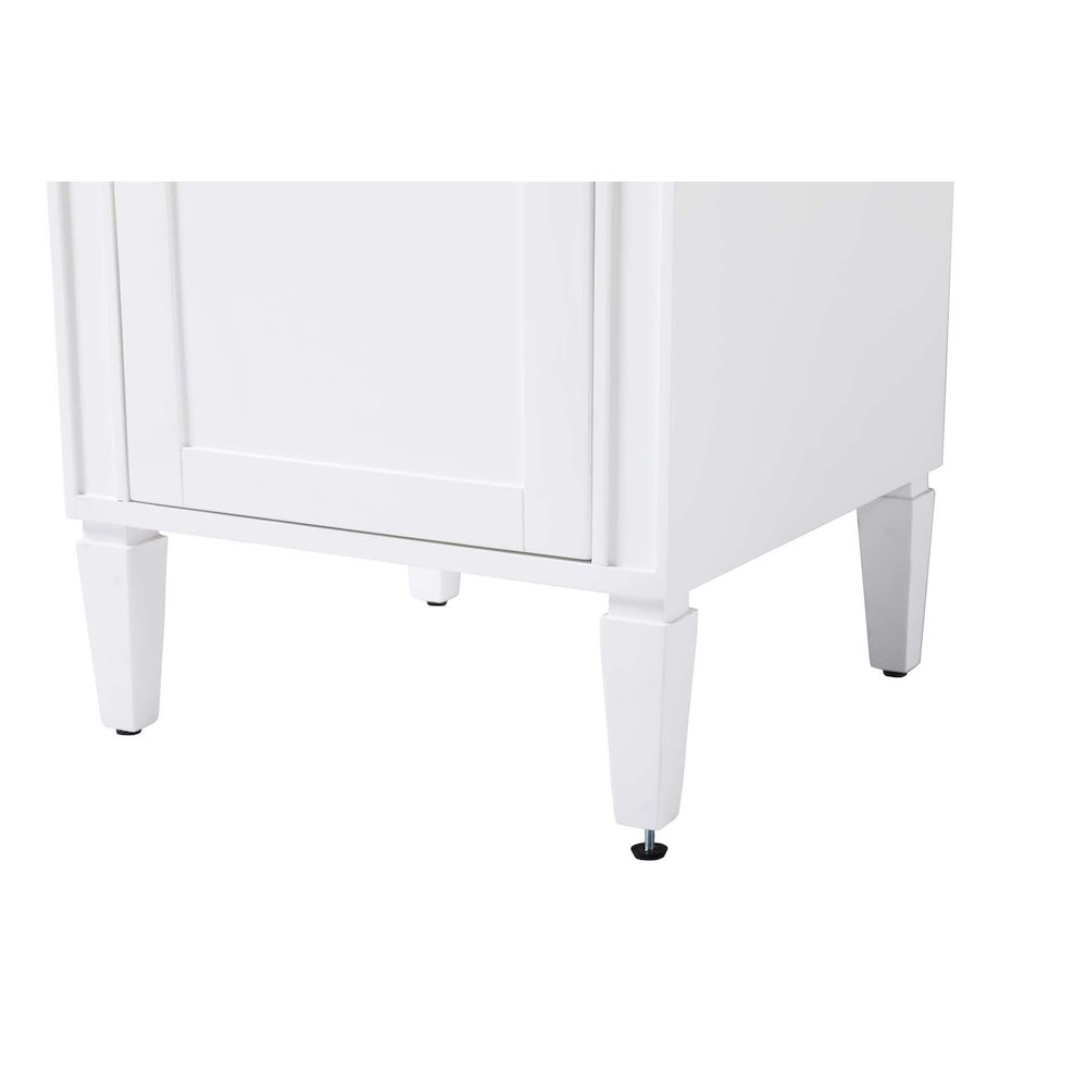 20 inch Bath Storage Cabinet in White. Picture 6