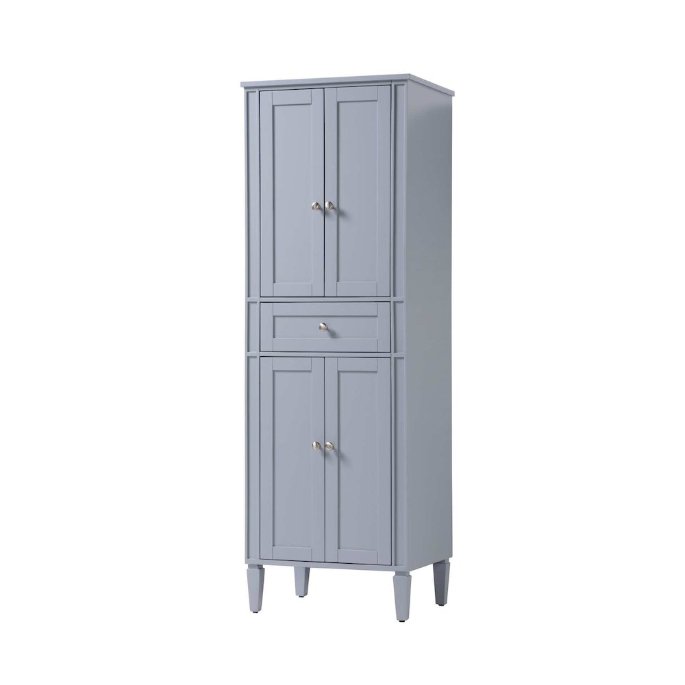 24 inch Bath Storage Cabinet in Grey. Picture 1