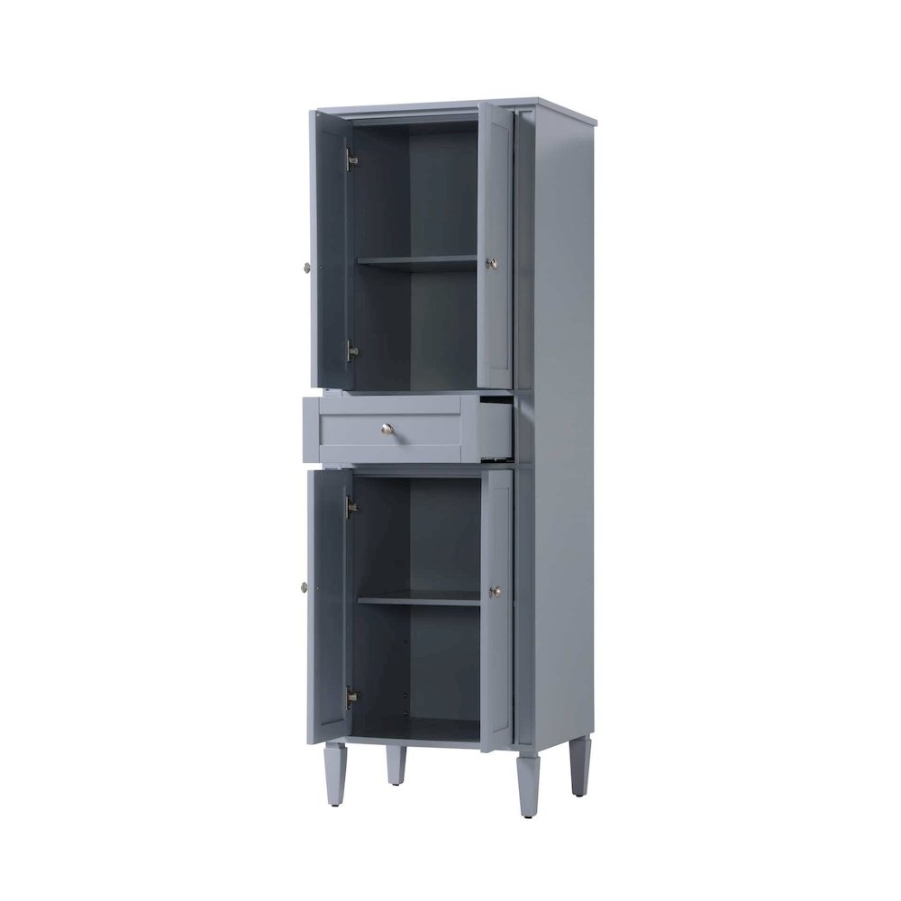 24 inch Bath Storage Cabinet in Grey. Picture 2