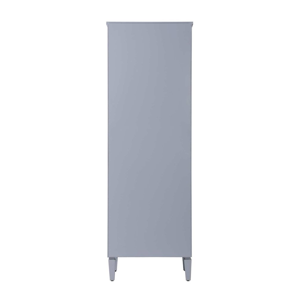 24 inch Bath Storage Cabinet in Grey. Picture 7