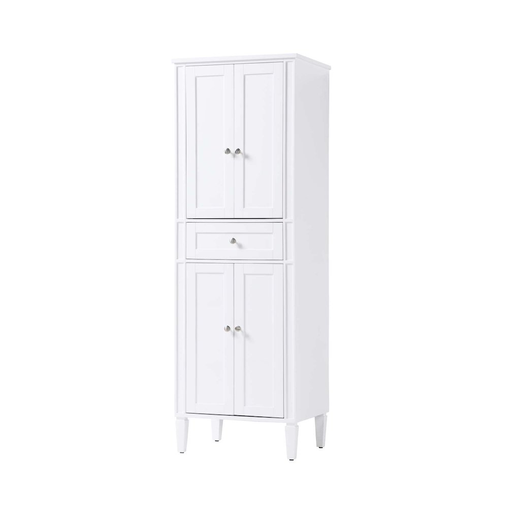 24 inch Bath Storage Cabinet in White. Picture 1
