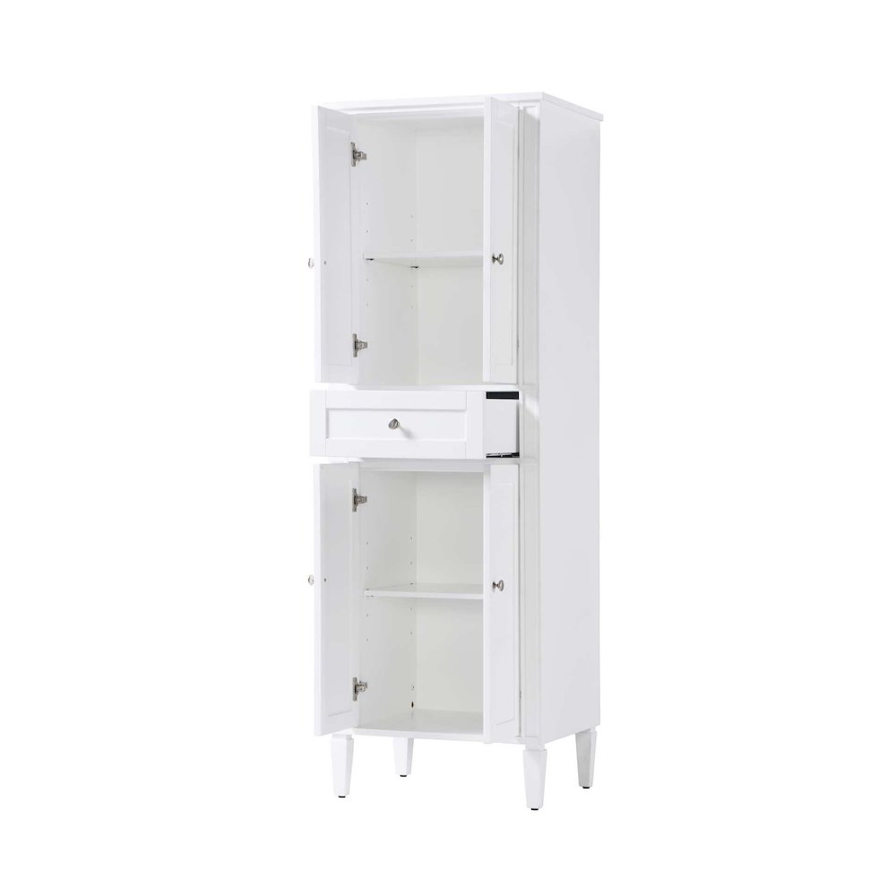 24 inch Bath Storage Cabinet in White. Picture 2