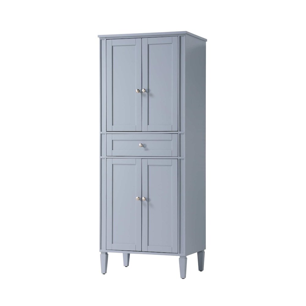 28 inch Bath Storage Cabinet in Grey. Picture 1