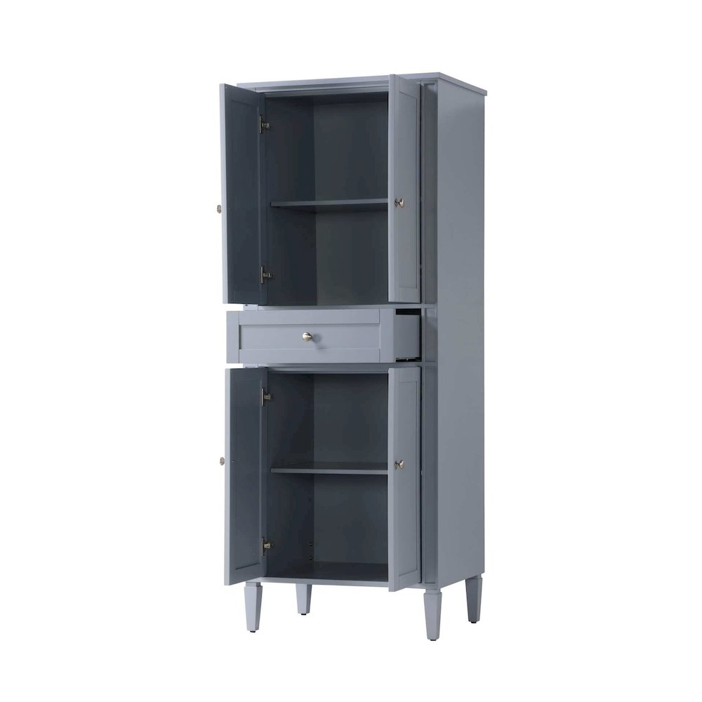 28 inch Bath Storage Cabinet in Grey. Picture 2