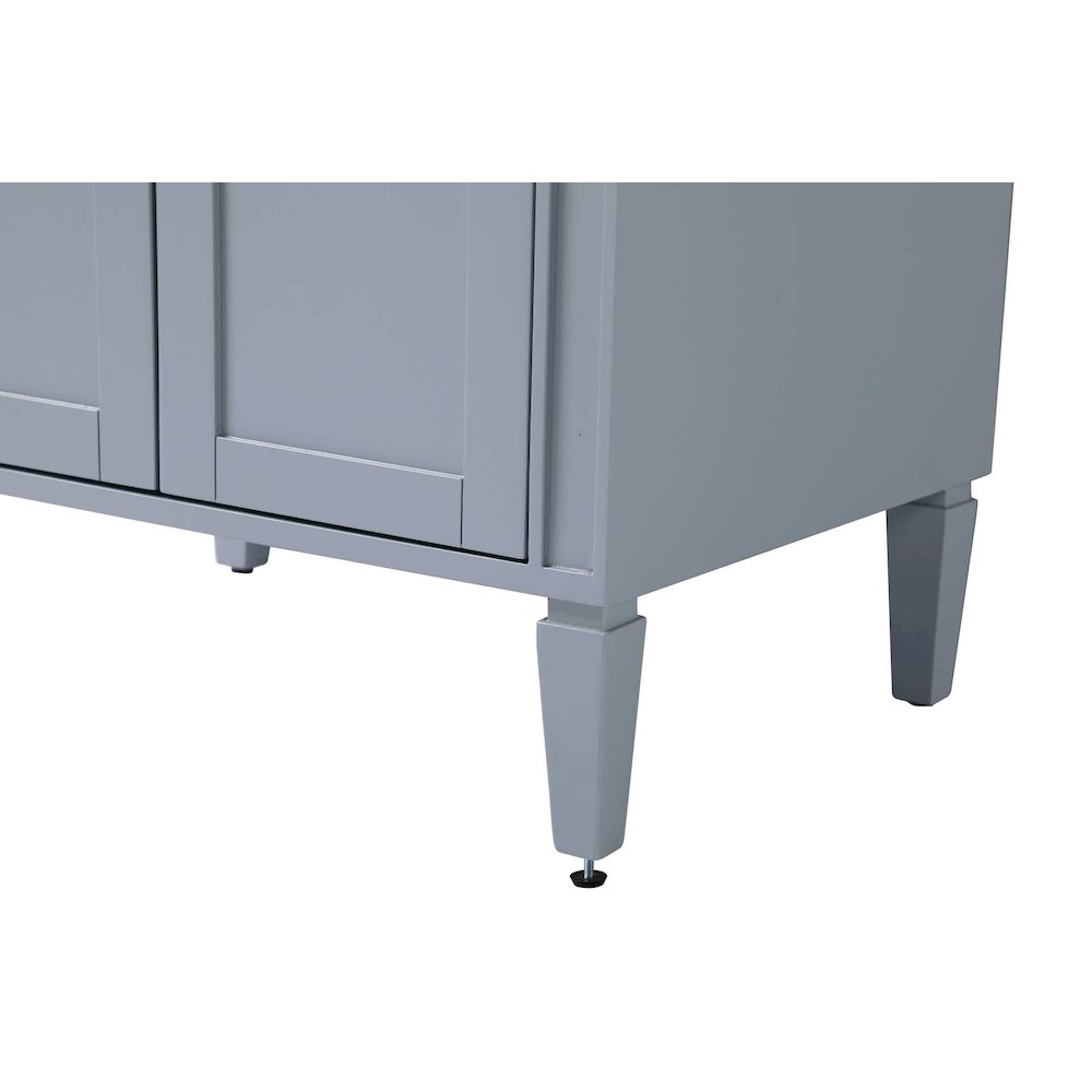28 inch Bath Storage Cabinet in Grey. Picture 6