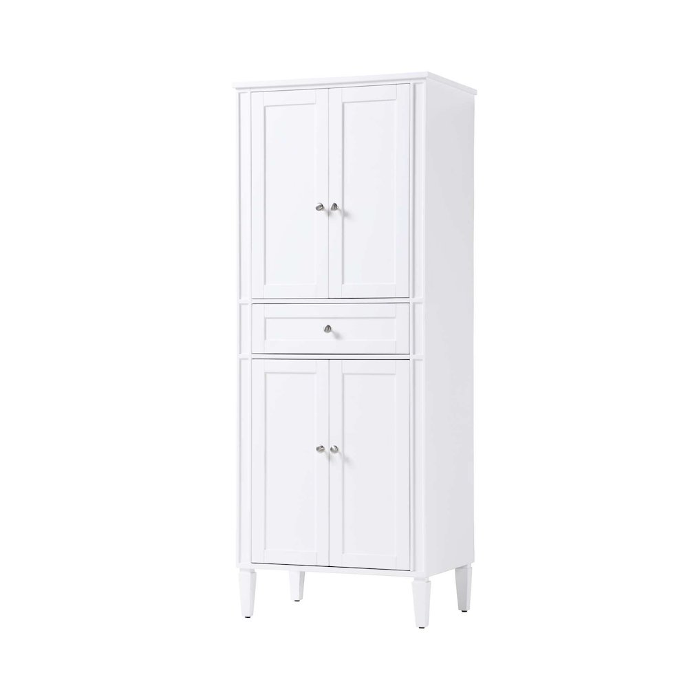 28 inch Bath Storage Cabinet in White. Picture 1