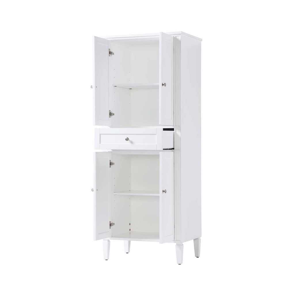 28 inch Bath Storage Cabinet in White. Picture 2