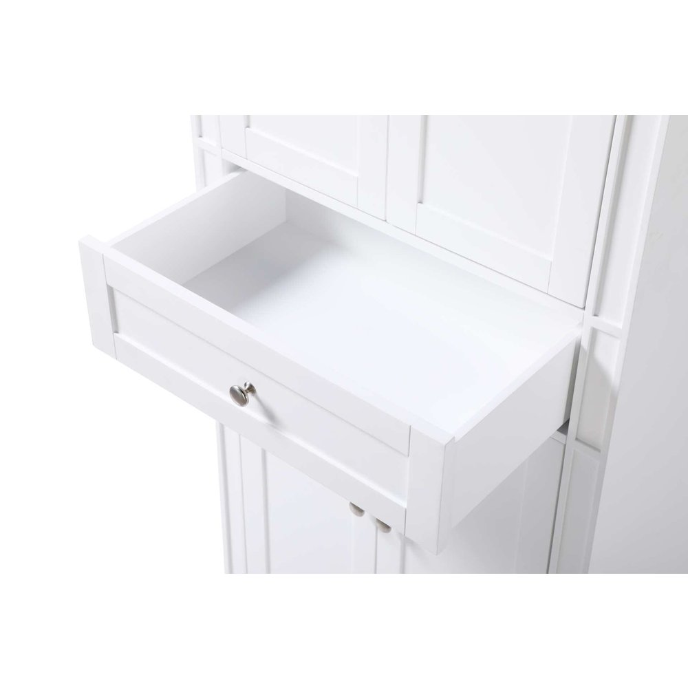 28 inch Bath Storage Cabinet in White. Picture 4