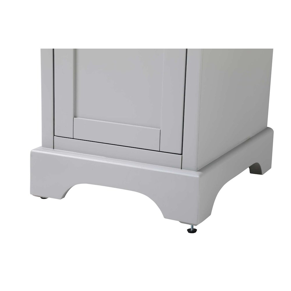 16 inch Bath Storage Cabinet in Grey. Picture 6
